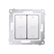 SIMON 54 Interruptor (módulo) de persiana doble, 250V, conectores rápidos, antracita