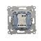SIMON 54 Interruttore a candela con retroilluminazione LED per versione IP44 (modulo) 10AX 250V connettori rapidi bianco