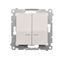 SIMON 54 Interruttore a candela con retroilluminazione LED per versione IP44 (modulo) 10AX 250V connettori rapidi bianco