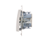 SIMON 54 Interruttore a candela con retroilluminazione LED per versione IP44 (modulo) 10AX 250V connettori rapidi bianco