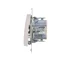SIMON 54 Interruttore a candela con retroilluminazione LED per versione IP44 (modulo) 10AX 250V connettori rapidi bianco