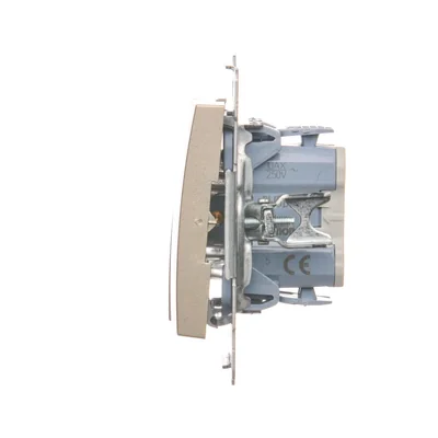 SIMON 54 Interruttore a candela per versione IP44 (modulo) 10AX 250V connettori rapidi metallizzato oro opaco