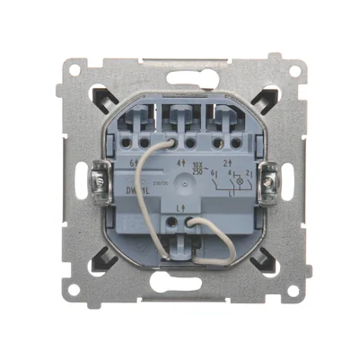 SIMON 54 Łącznik potrójny z podświetleniem LED (moduł) 10AX 230V antracyt