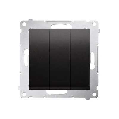 SIMON 54 Łącznik potrójny z podświetleniem LED (moduł) 10AX 230V antracyt