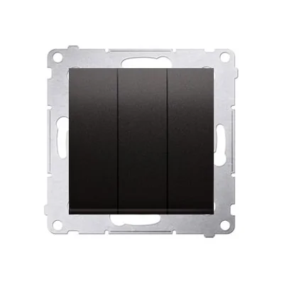SIMON 54 Łącznik potrójny z podświetleniem LED (moduł) 10AX 230V antracyt