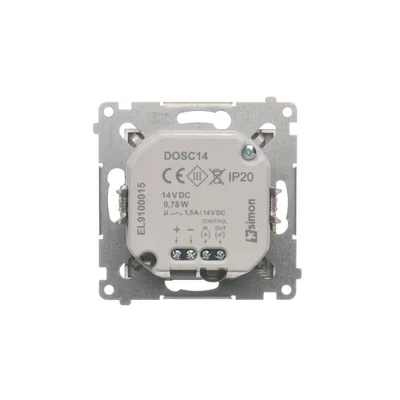 SIMON 54 LED svítidlo s čidlem 14V DC 064W 5900K matná hnědá