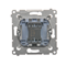 SIMON 54 „Light“-Taster mit LED-Hintergrundbeleuchtung (Modul) 16AX 230V Gold matt