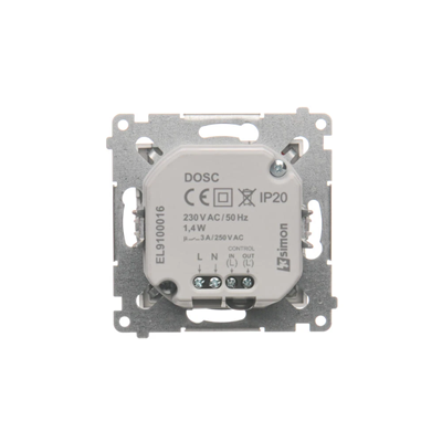 SIMON 54 Luminaria LED con sensor 230V AC 1,4W 5900K plata mate
