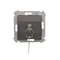 Simon 54 Momentary roller shutter key switch - push-button (module) 3 positions "I-0-II 2 N/O contacts, 5A, 250~. Key removable only in position 0; matt brown