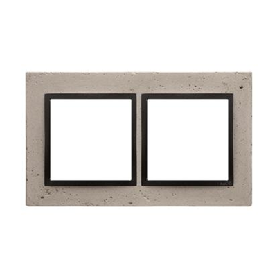 SIMON 54 NATURE 2-gang concrete frame Funda mente