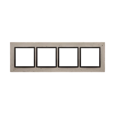 SIMON 54 NATURE 4-gang concrete frame Funda mente