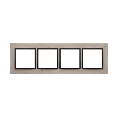SIMON 54 NATURE 4-gang concrete frame Funda mente