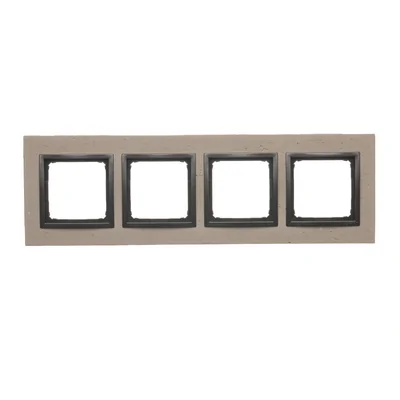 SIMON 54 NATURE 4-gang concrete frame Funda mente