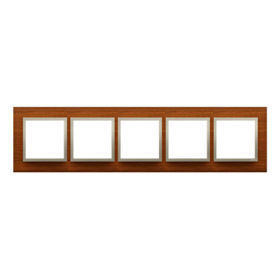 SIMON 54 NATURE 5-fold wooden frame Golden walnut