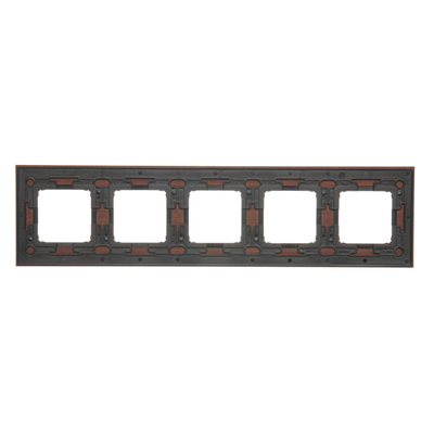 SIMON 54 NATURE 5-fold wooden frame Golden walnut