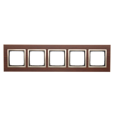 SIMON 54 NATURE 5-fold wooden frame Golden walnut