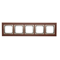 SIMON 54 NATURE 5-fold wooden frame Golden walnut