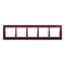 SIMON 54 NATURE 5-gang glass frame Seductive plum