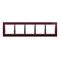 SIMON 54 NATURE 5-gang glass frame Seductive plum