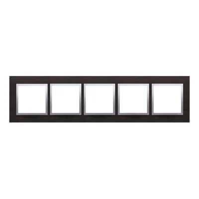 SIMON 54 NATURE Inox Yin 5-fach Metallrahmen