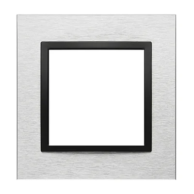 Simon 54 Nature WMDZ-0110xS-082 Telaio singolo Nature-Metal, INOX NERO, IP20/IP44* (*IP44 - è necessario utilizzare la guarnizione del telaio DUN1)