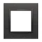 Simon 54 Nature WMDZ-0110xS-083 Single frame Nature-Metal, INOX DARK, IP20/IP44* (*IP44 - DUN1 frame gasket must be used)