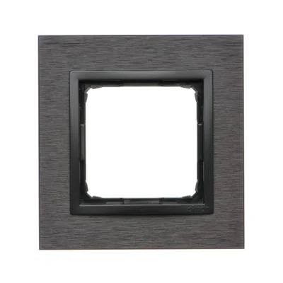 Simon 54 Nature WMDZ-0110xS-083 Single frame Nature-Metal, INOX DARK, IP20/IP44* (*IP44 - DUN1 frame gasket must be used)
