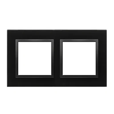 Simon 54 Nature WMDZ-0120xS-075 Marco Nature de 2 módulos - Cristal, VOLCANIC LAVA, IP20/IP44* (*IP44 - Se debe utilizar el juego de juntas DUN2)