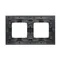 Simon 54 Nature WMDZ-0120xS-083 2-fach Nature-Metallrahmen, INOX DARK, IP20/IP44* (*IP44 - DUN2 Dichtungssatz muss verwendet werden)