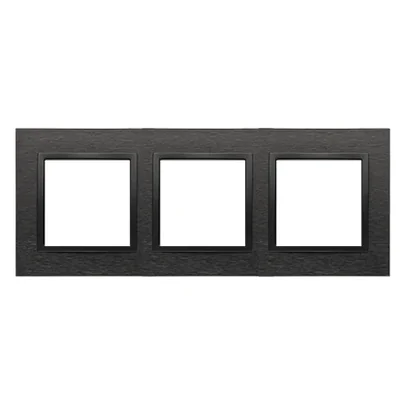 Simon 54 Nature WMDZ-0130xS-083 3 modules Nature-Metal frame, INOX DARK, IP20/IP44* (*IP44 - Le jeu de joints DUN3 doit être utilisé)