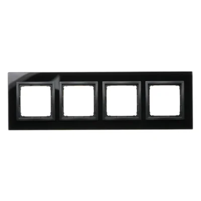 Simon 54 Nature WMDZ-0140xS-075 4-fach Nature Rahmen-Glas, VOLCANIC LAVA, IP20/IP44* (*IP44 - DUN4 Dichtungssatz muss verwendet werden)
