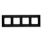 Simon 54 Nature WMDZ-0140xS-082 4 modules Nature-Metal frame, INOX NERO, IP20/IP44* (*IP44 - DUN4 joint set must be used)