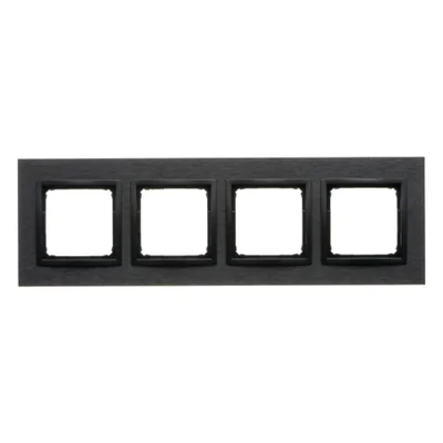 Simon 54 Nature WMDZ-0140xS-083 4 modules Nature-Metal frame, INOX DARK, IP20/IP44* (*IP44 - Le jeu de joints DUN4 doit être utilisé)