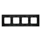 Simon 54 Nature WMDZ-0140xS-083 4 modules Nature-Metal frame, INOX DARK, IP20/IP44* (*IP44 - Le jeu de joints DUN4 doit être utilisé)