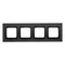 Simon 54 Nature WMDZ-0140xS-083 Ramka 4-krotna Nature-Metal, INOX DARK, IP20/IP44* (*IP44-należy zastosować zestaw uszczelek DUN4)