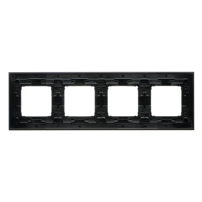 Simon 54 Nature WMDZ-0140xS-083 Ramka 4-krotna Nature-Metal, INOX DARK, IP20/IP44* (*IP44-należy zastosować zestaw uszczelek DUN4)