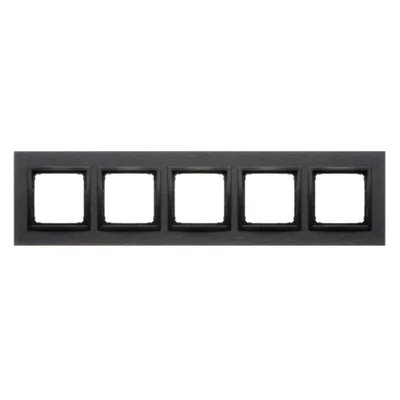 Simon 54 Nature WMDZ-0150xS-083 5násobný rám Nature-Kov, INOX DARK, IP20/IP44* (*nutno použít sadu těsnění IP44 - DUN5)