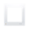 SIMON 54 PREMIUM 1-fold antibacterial frame for cardboard-gypsum boxes IP20/IP44 white