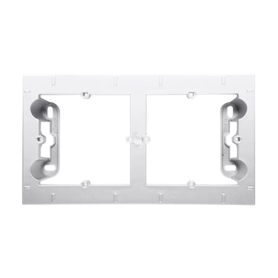 SIMON 54 PREMIUM 2-gang shallow surface-mounted box, white