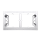 SIMON 54 PREMIUM 2-gang shallow surface-mounted box, white