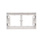 SIMON 54 PREMIUM 2-gang shallow surface-mounted box, white