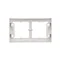 SIMON 54 PREMIUM 2-gang shallow surface-mounted box, white