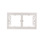 SIMON 54 PREMIUM 2-gang shallow surface-mounted box, white
