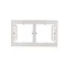 SIMON 54 PREMIUM 2-gang shallow surface-mounted box, white