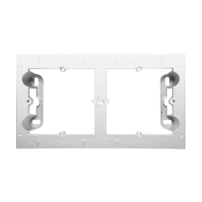 SIMON 54 PREMIUM 2-gang shallow surface-mounted box, white