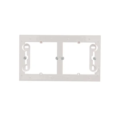 SIMON 54 PREMIUM 2-gang shallow surface-mounted box, white