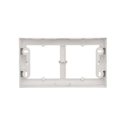 SIMON 54 PREMIUM 2-gang shallow surface-mounted box, white