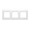 SIMON 54 PREMIUM 3-gang frame for cardboard-gypsum boxes, antibacterial IP20 / IP44 white