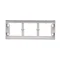 SIMON 54 PREMIUM 3-gang shallow surface-mounted box, white