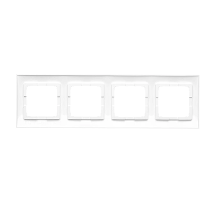 SIMON 54 PREMIUM 4-gang frame for cardboard-gypsum boxes, antibacterial IP20 / IP44 white